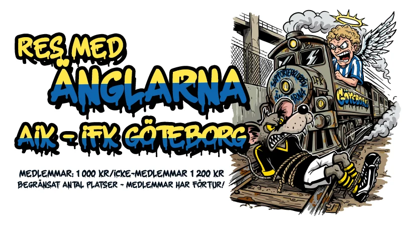 Tåg till AIK borta